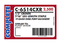 Duo-Fast 6514CXR-7/16" Fine Wire Staple (C-6514CXR)