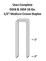 Complete GS16 16S4 16 Ga Staples