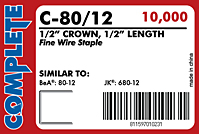 Fine Wire Staples (C-80/12)