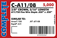 Fine Wire Staples (C-A11-08)