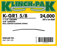 Klinch-Pak Roll Staples (K-GR1-5/8)