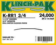 Klinch-Pak Roll Staples (K-RR1-3/4)