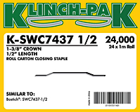 Klinch-Pak Roll Staples (SWC7437 Roll Staple (4M & 1M))