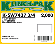Klinch-Pak Stick Staples (K-SW7437-3/4)
