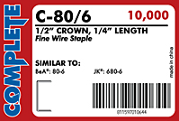 Fine Wire Staples (C-80/6)