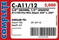Fine Wire Staples (C-A11-12)