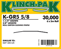 Klinch-Pak Roll Staples (K-GR5-5/8)