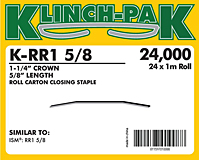 Klinch-Pak Roll Staples (K-RR1-5/8)