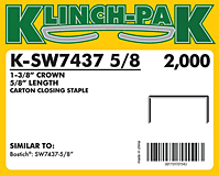 Klinch-Pak Stick Staples (K-SW7437-5/8)