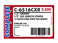 Duo-Fast 6516CXR-1/2" Fine Wire Staple (C-6516CXR)