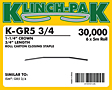 Klinch-Pak Roll Staples (K-GR5-3/4)